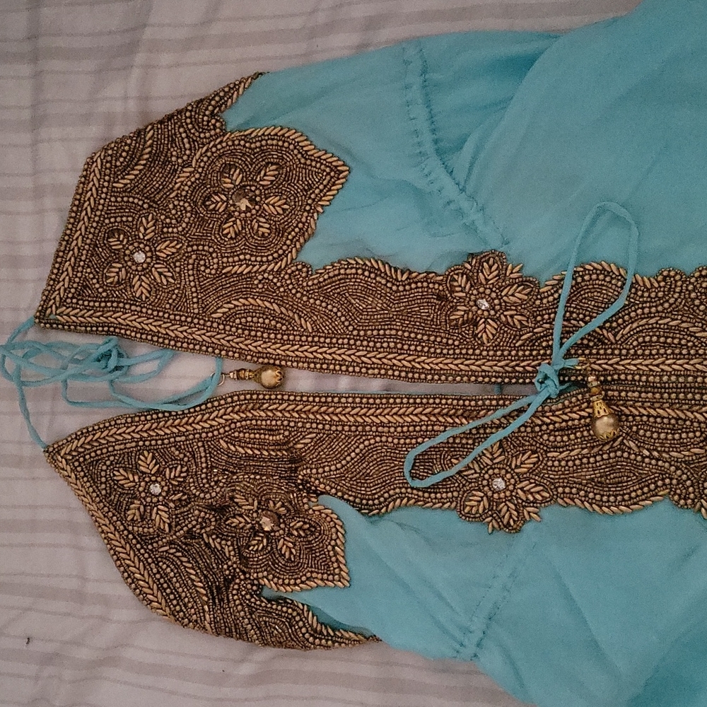 embroidery beach dress brand new